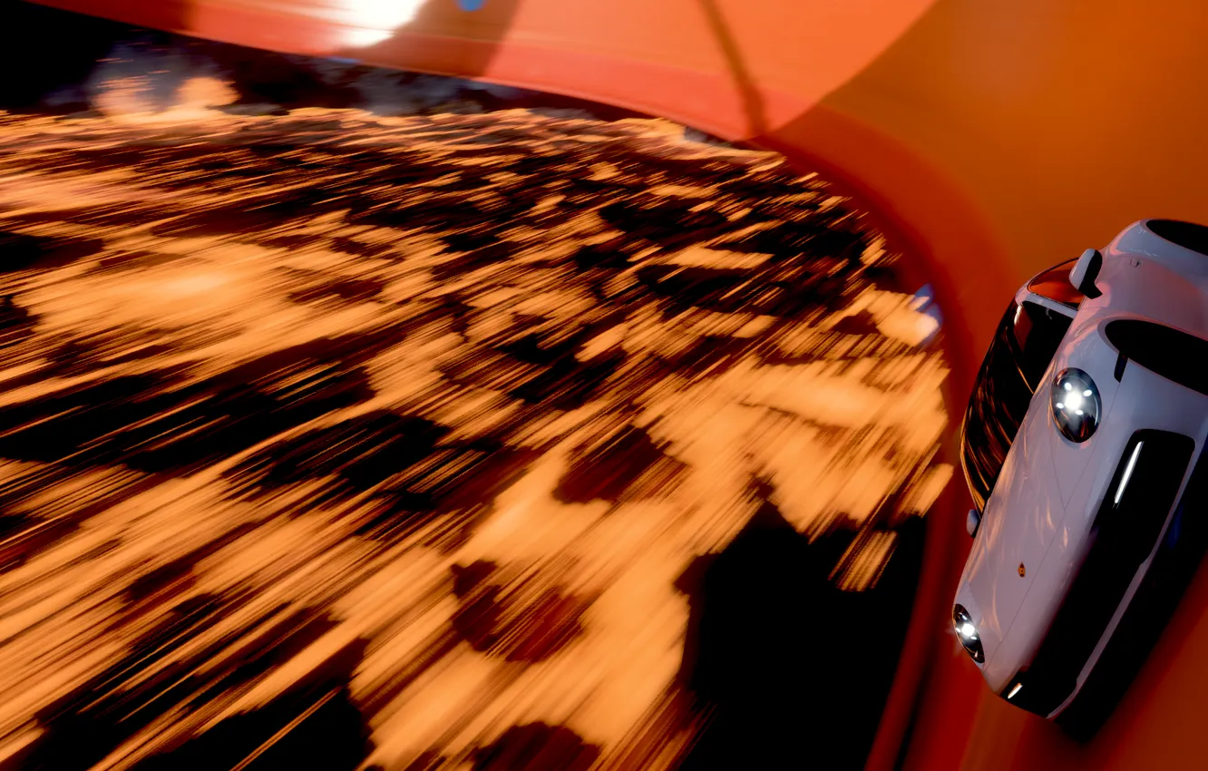 Фото обои 911, Porsche, Horizon, Porsche 911, Hot Wheels, 992, White car, Forza Horizon 5