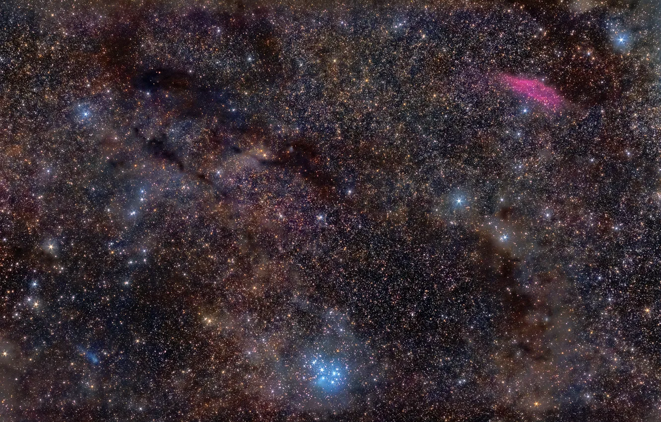 Фото обои космос, звезды, California Nebula, Pleiades