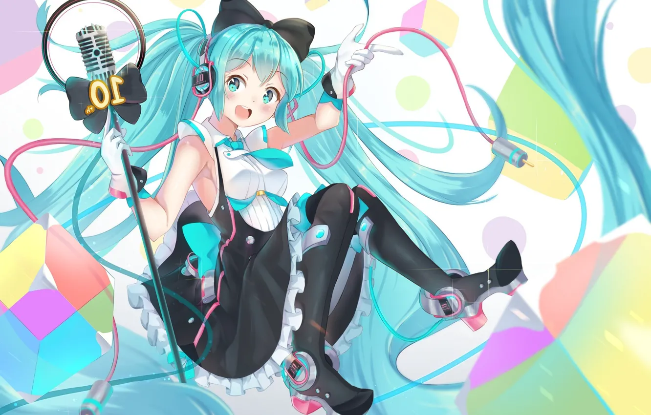 Фото обои Hatsune Miku, Vocaloid, Вокалоид, Хатсуне Мику