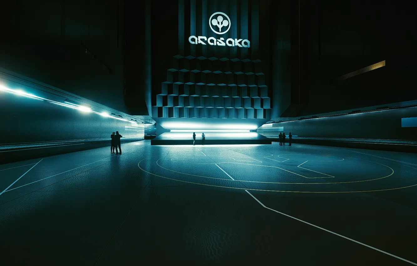 Фото обои CD Projekt RED, Киберпанк 2077, Arasaka, Cyberpunk2077