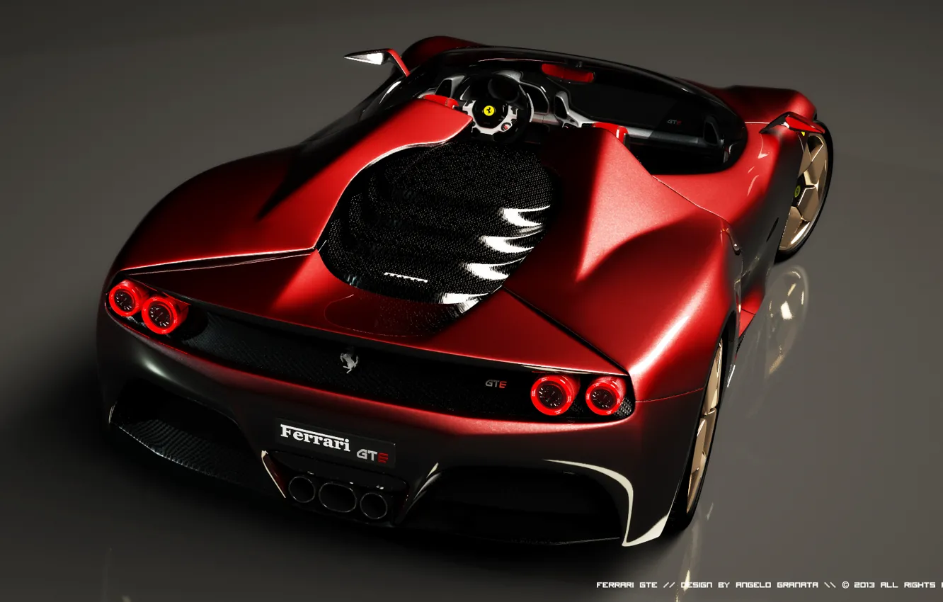 Фото обои машина, Феррари, Ferrari, концепт-кар, GTE, Concept car