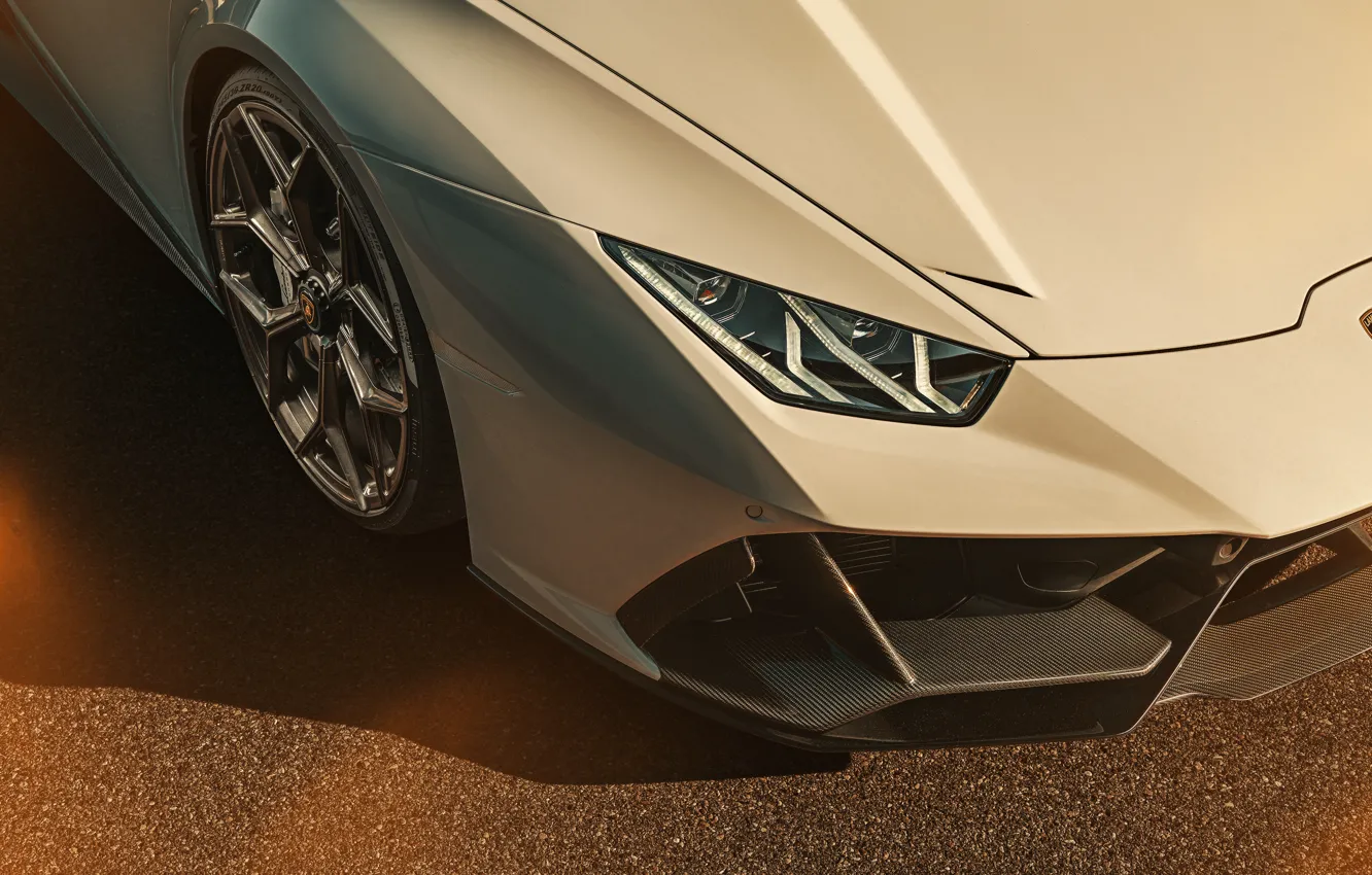 Фото обои Lamborghini, close-up, Huracan, Novitec Lamborghini Huracan EVO