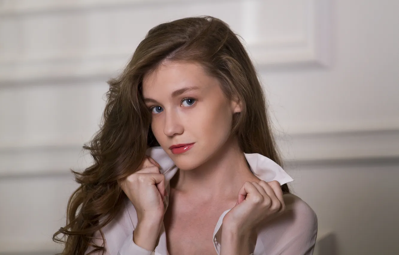 Фото обои Model, Red Lips, Emily Bloom, Close Up, Don't Cha Wish
