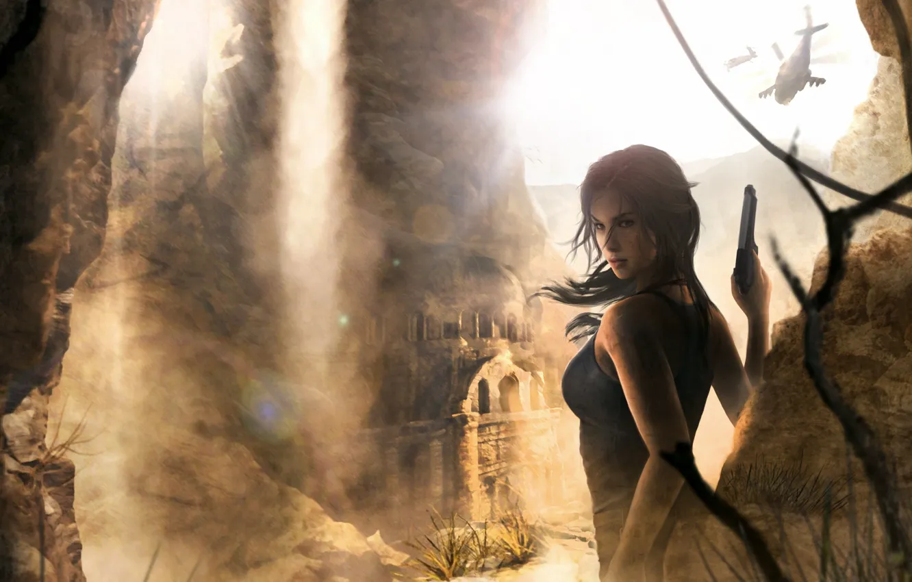 Фото обои Игры, Лара Крофт, Арт, Game, Lara Croft, Rise of the Tomb Raider, TheVideoGamegallery.com