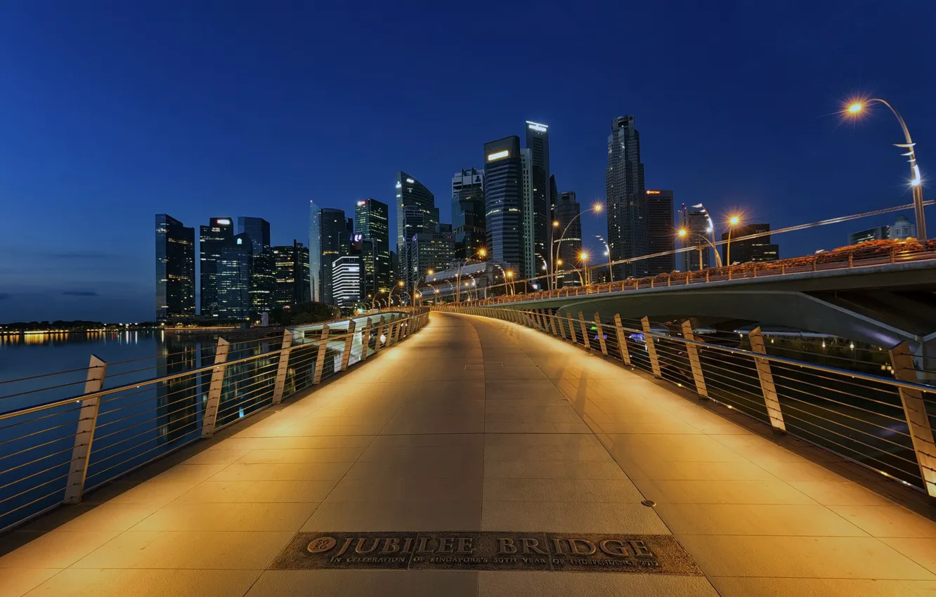 Фото обои Bridge, Singapore, Jubilee, Arca