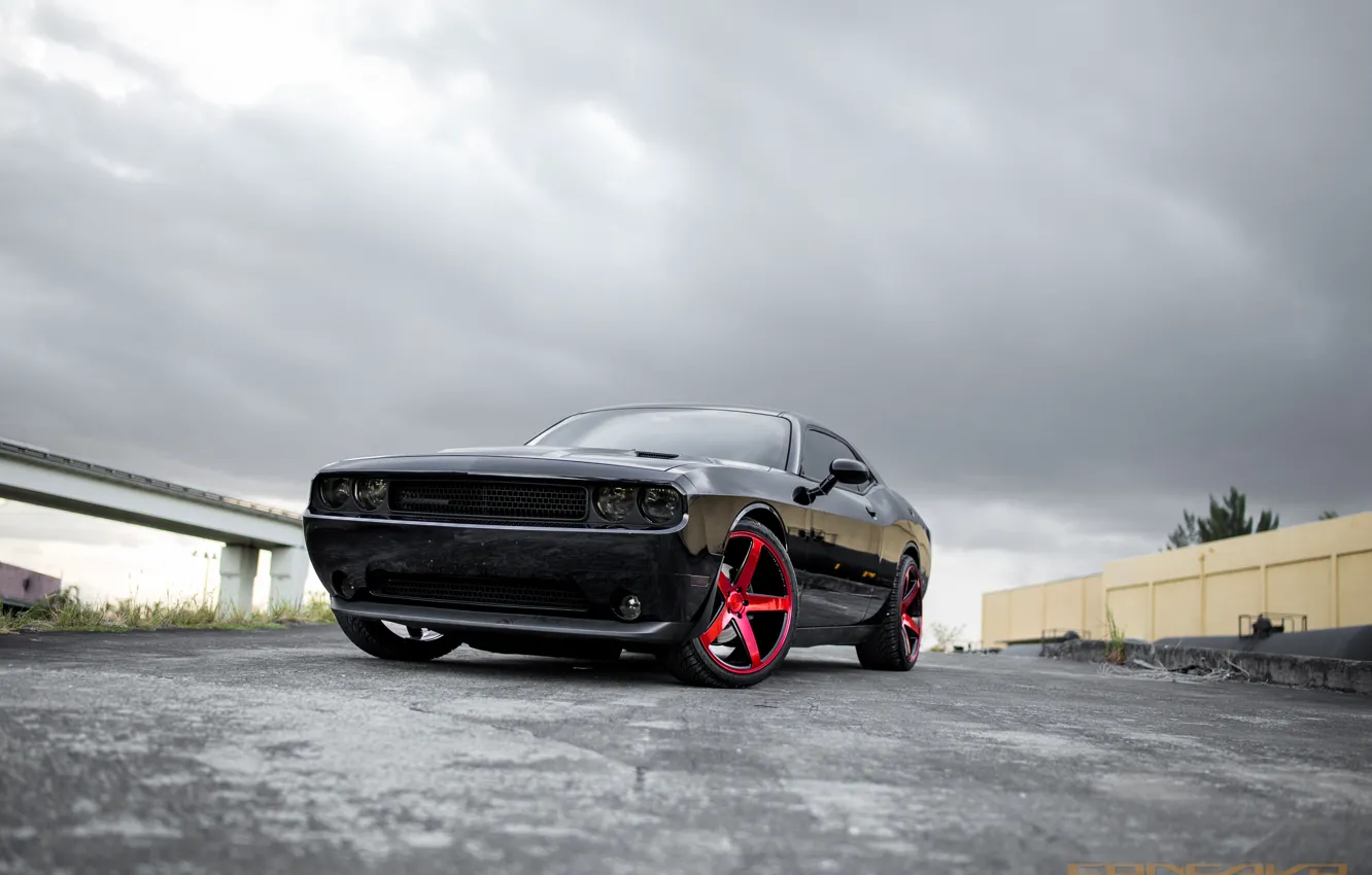 Фото обои Dodge, Challenger, Red, Face, Lollipop, Gloss, on, 22 CW5