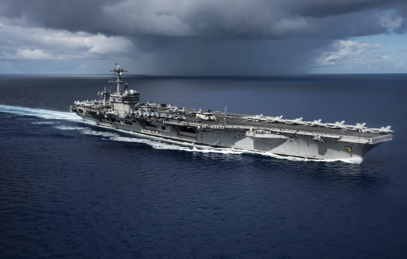 Фото обои aircraft carrier, USS Carl Vinson, CVN 70