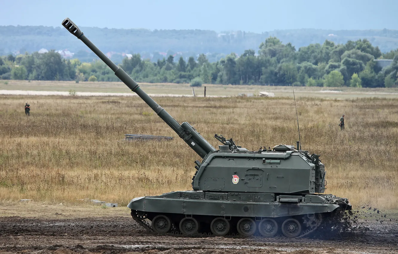 Фото обои самоходная, гаубица, 152-мм, российская, дивизионная, «Мста-С», MSTA-S