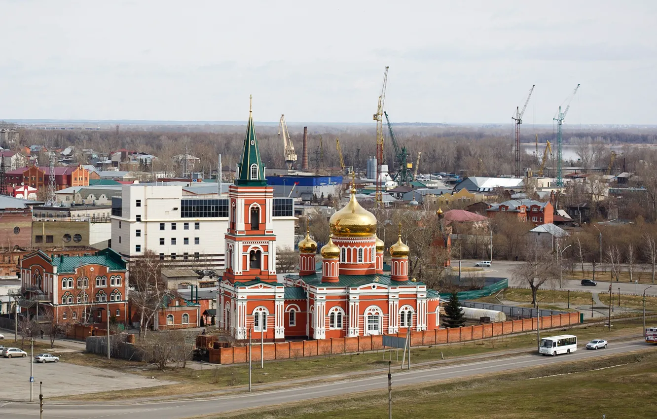 Фото обои церковь, храм, барнаул, фотограф Александр Мясников