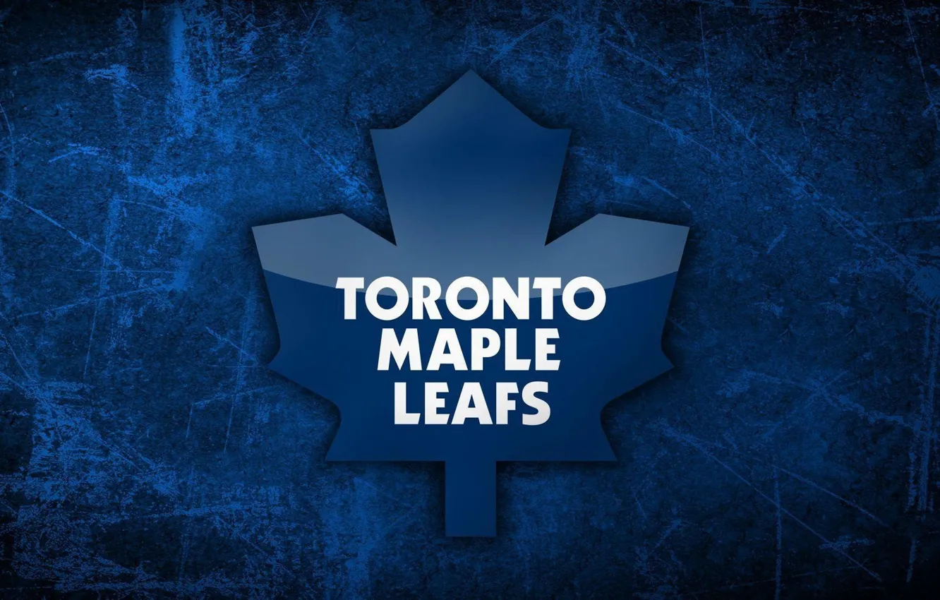 Фото обои лед, эмблема, Торонто, кленовые листья, NHL, НХЛ, Национальная Хоккейная Лига, Торонто Мейпл Лифс