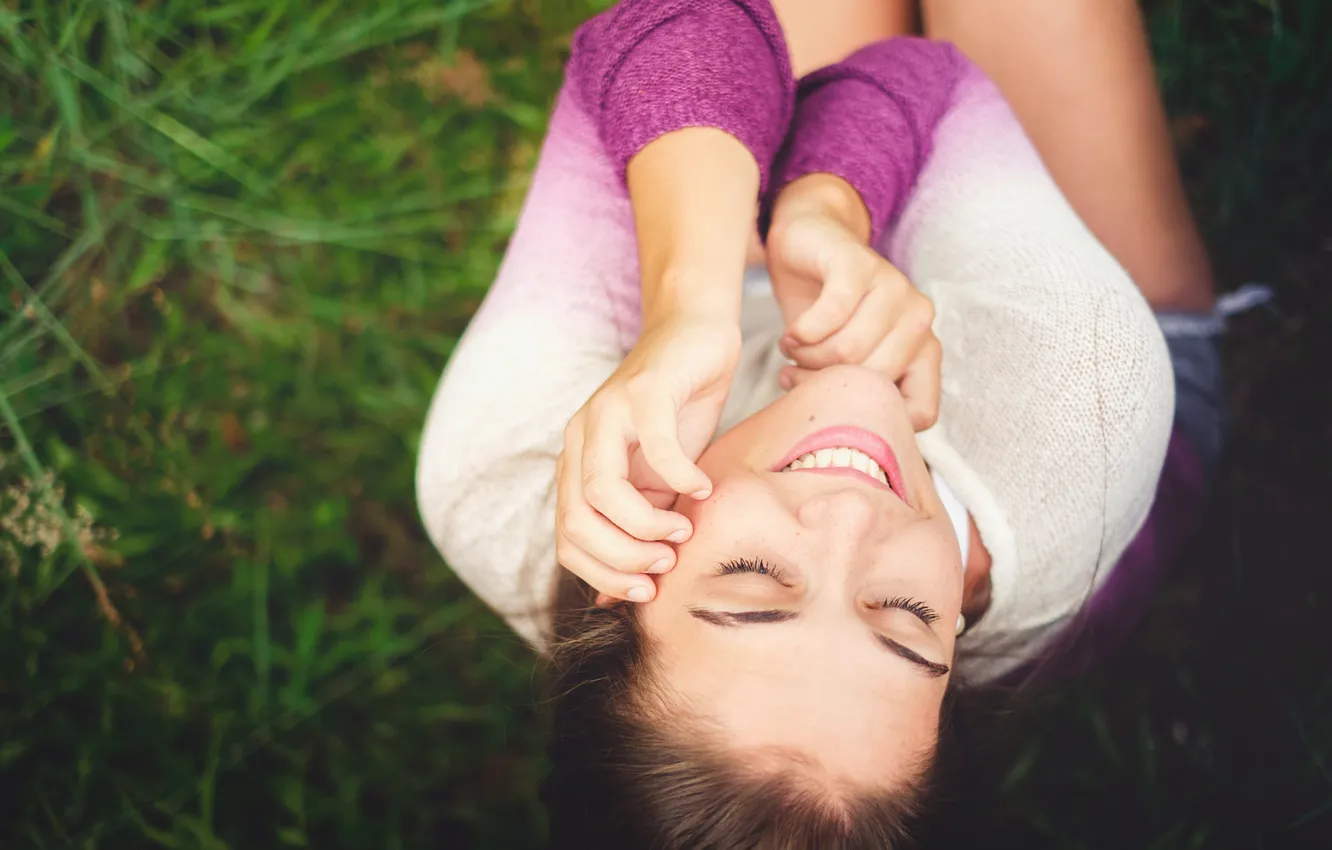 Фото обои лето, девушка, лицо, улыбка, зубы