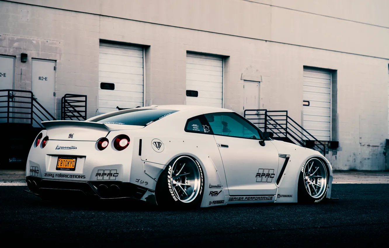 Фото обои Japan, Nissan, GT-R, Car, White, R35, Sport, Low