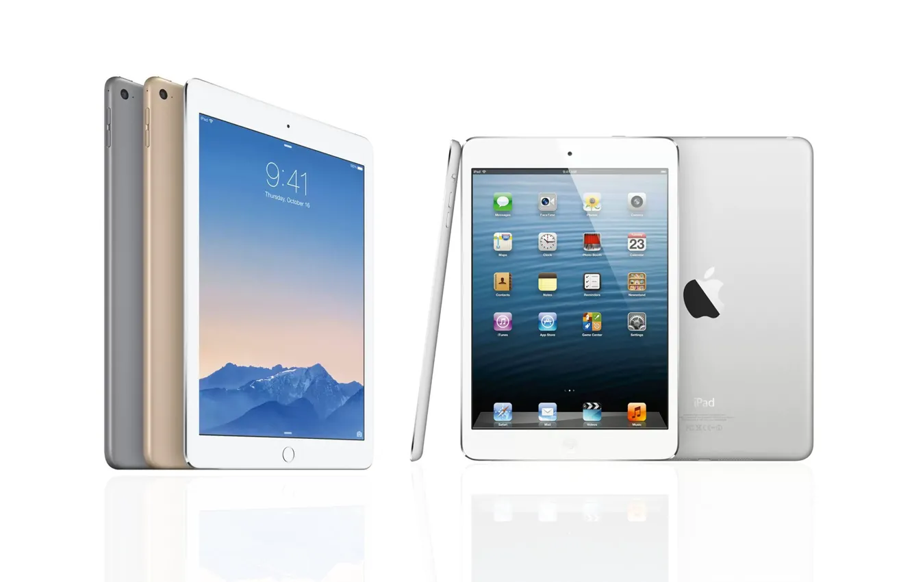 Фото обои Apple, logo, iPad, technology, iPad Air, high tech, iPad Air 2, game center