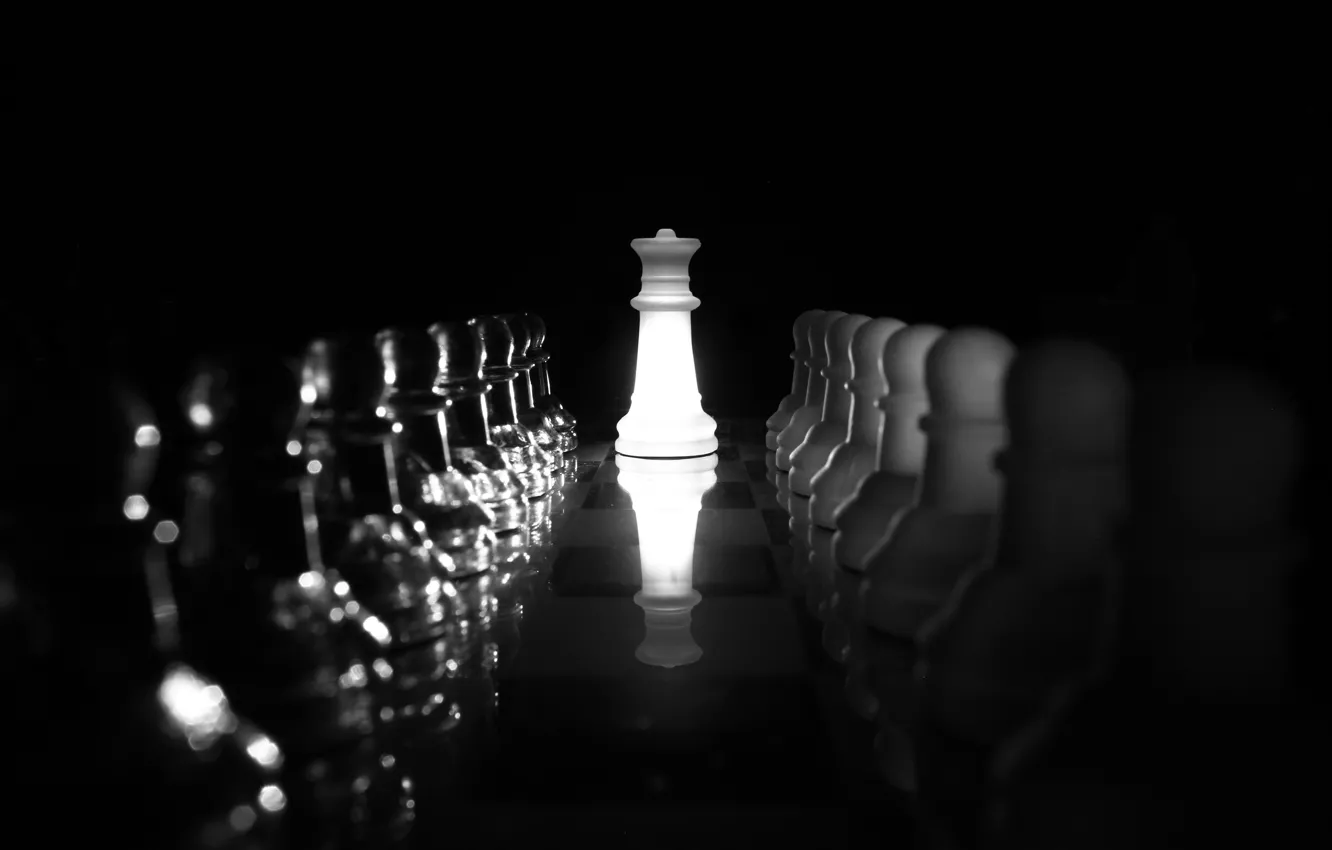 Фото обои шахматы, фигуры, Queen’s Gambit