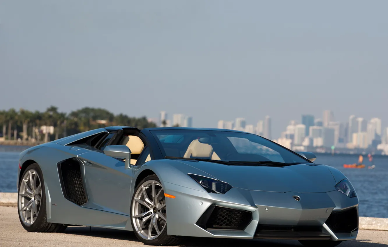 Фото обои supercar, roadster, aventador, lp700-4, lamborgini