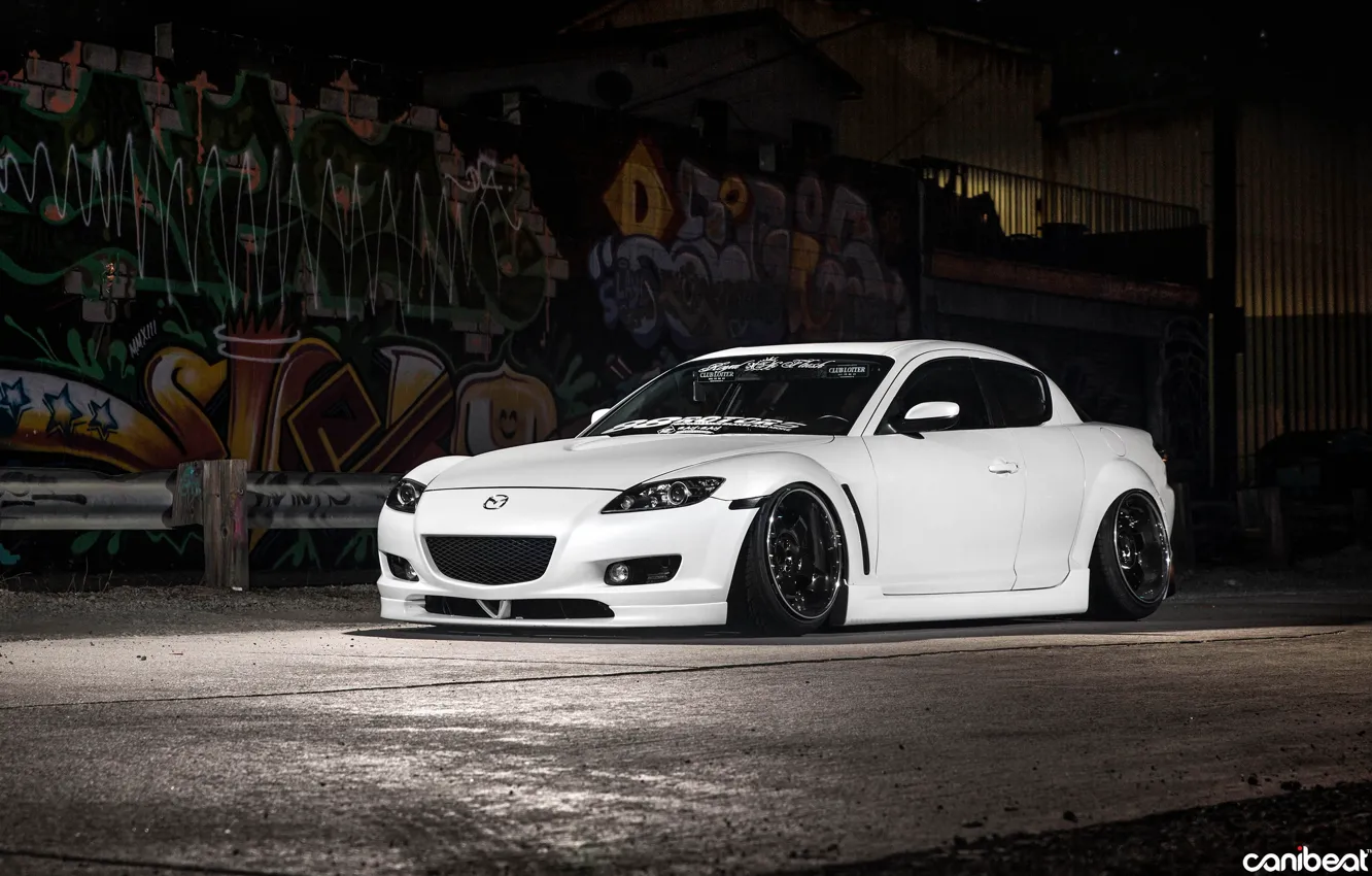 Фото обои car, тюнинг, tuning, мазда, автообои, canibeat, mazda rx-8