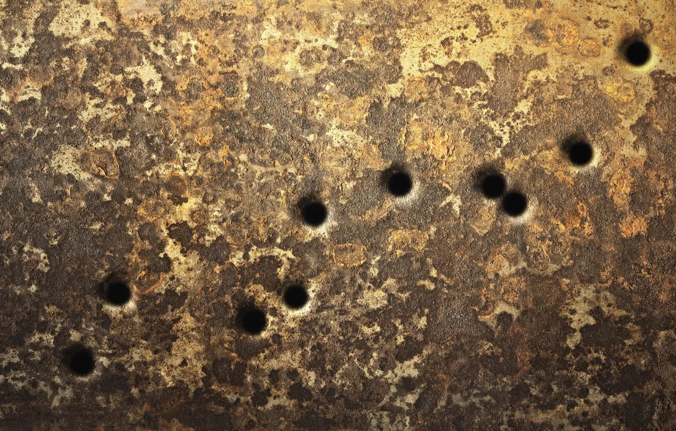 Фото обои поверхность, металл, стена, текстура, царапины, wallpaper., сквозные отверстия, пистолет-пулемет очередь