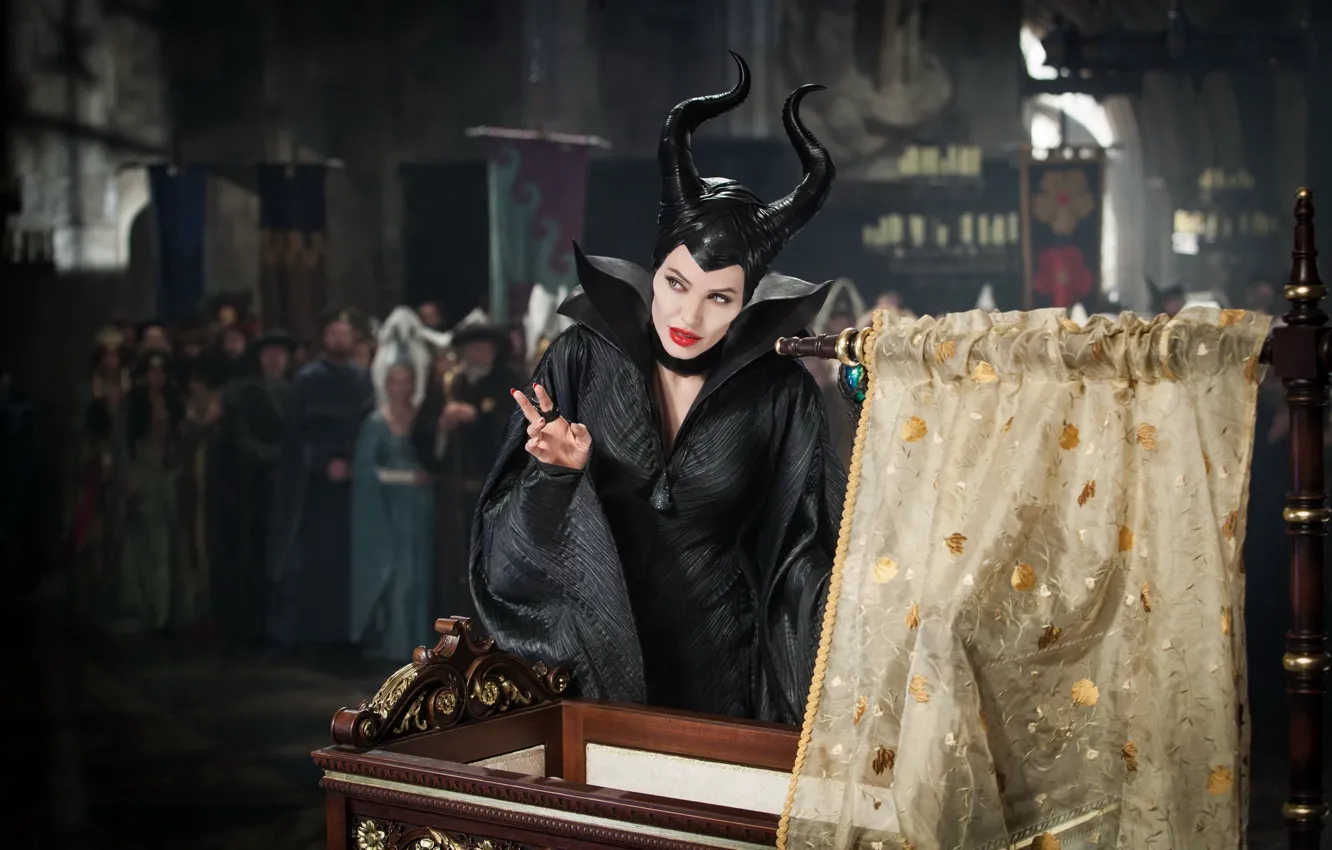 Фото обои Angelina Jolie, Movie, Maleficent