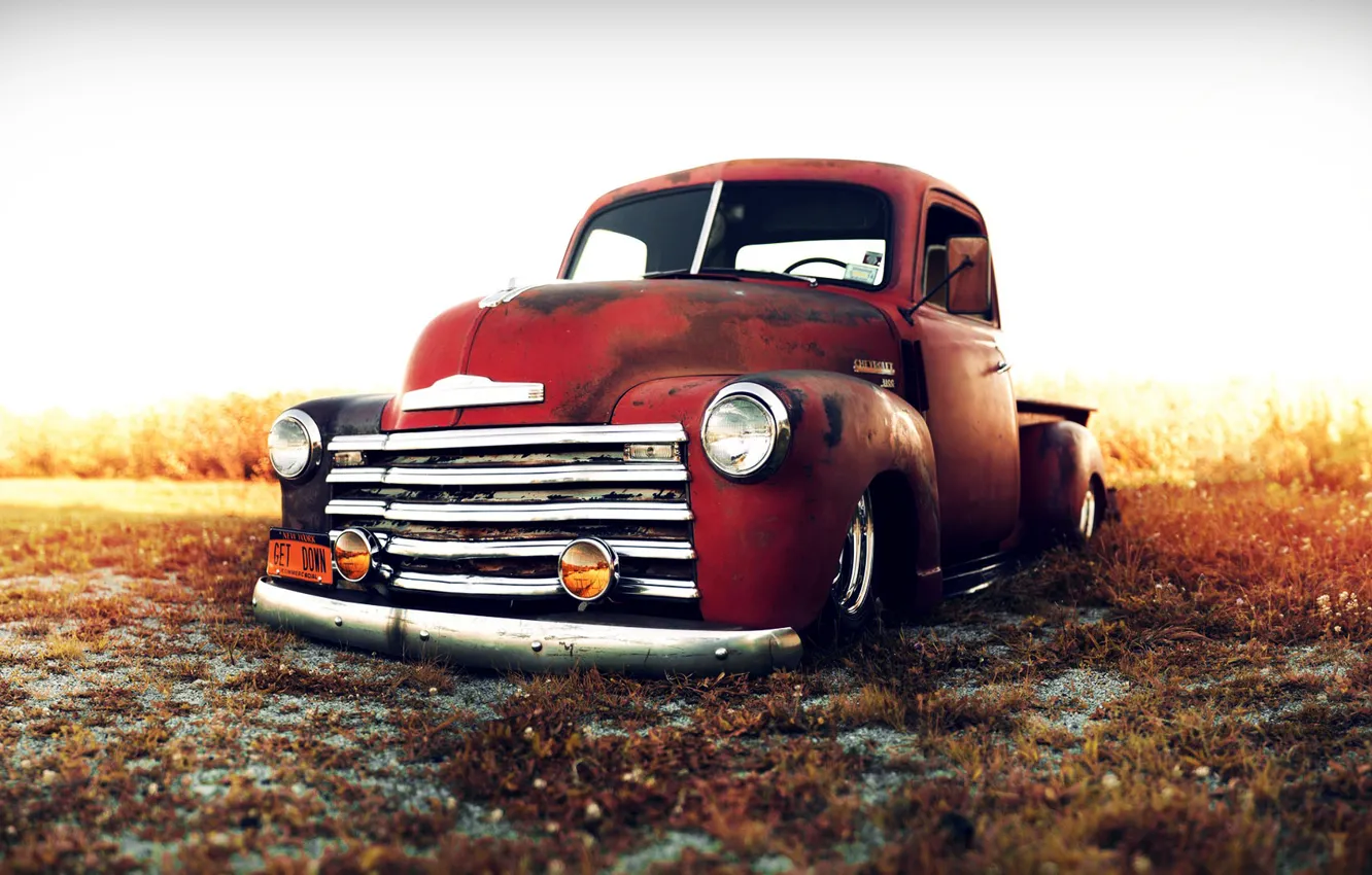 Фото обои Chevrolet, Cars, Classic, Trucks, Custom, 1949, Stance Works, Lowriders