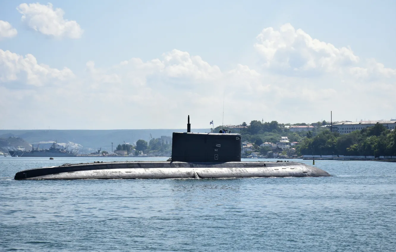 Фото обои лодка, подводная, дизельная, краснодар, севастополь, проект 636.3
