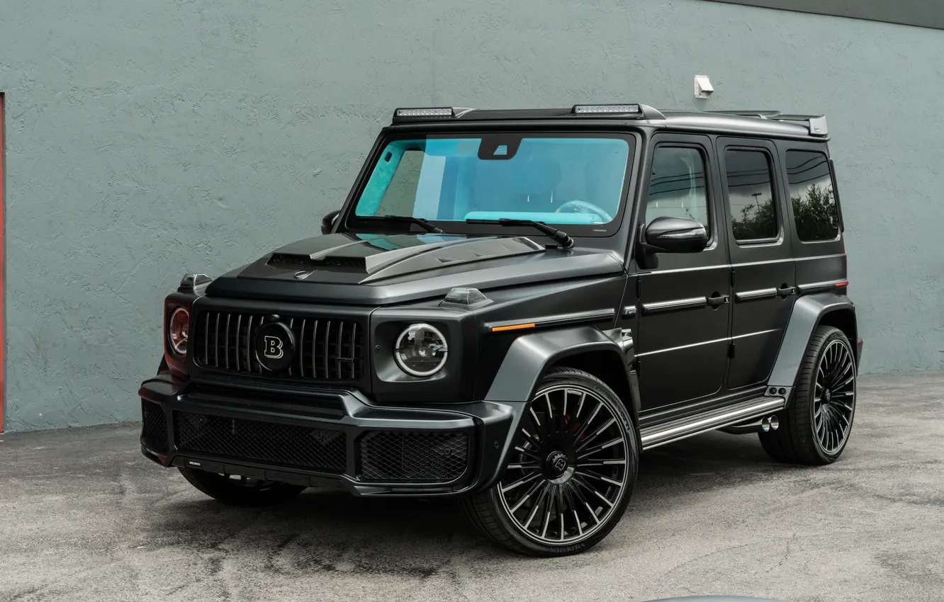 Фото обои Mercedes, Brabus, AMG, Black, Mercedes - Benz, G63, G63 AMG, Gelendewagen