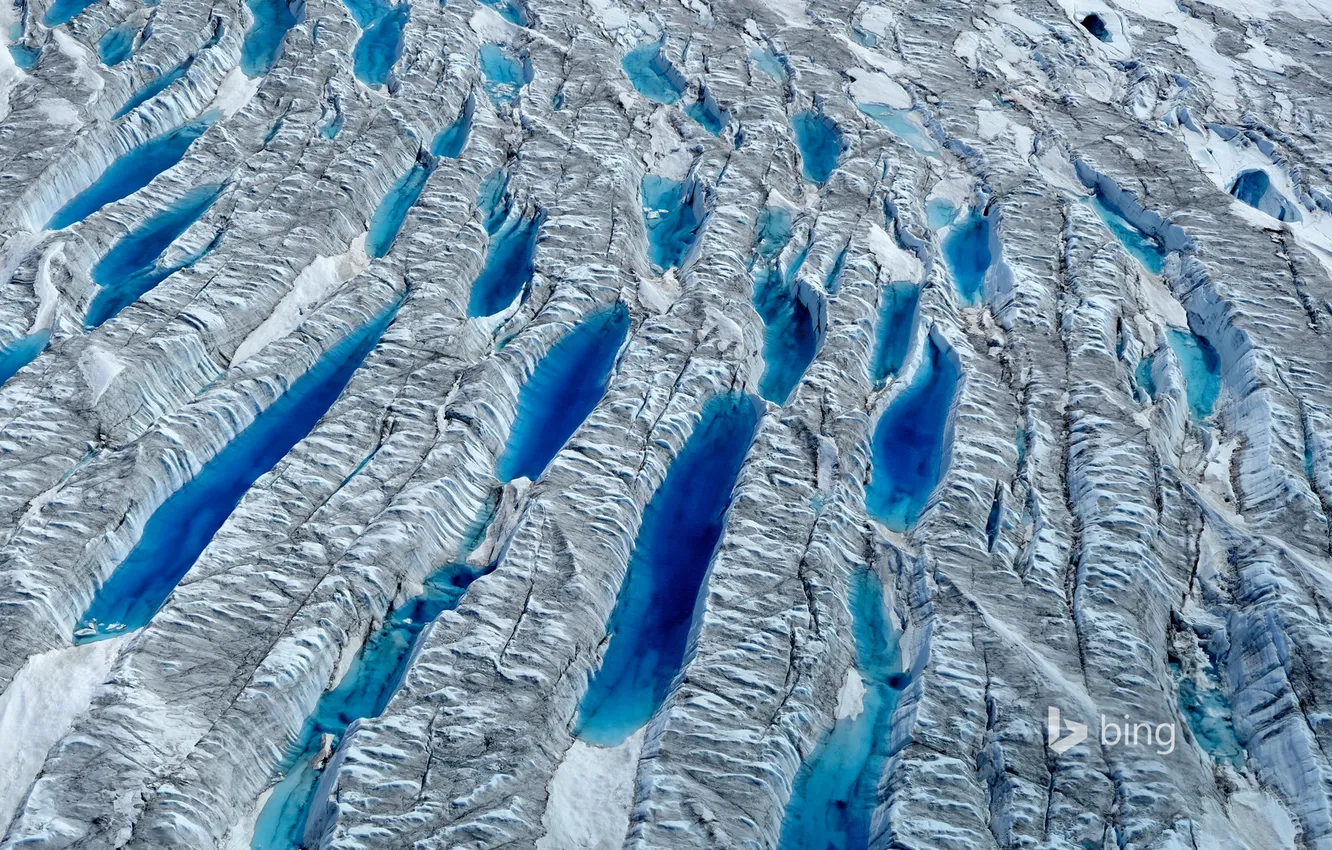 Фото обои ледник, Гренландия, талая вода