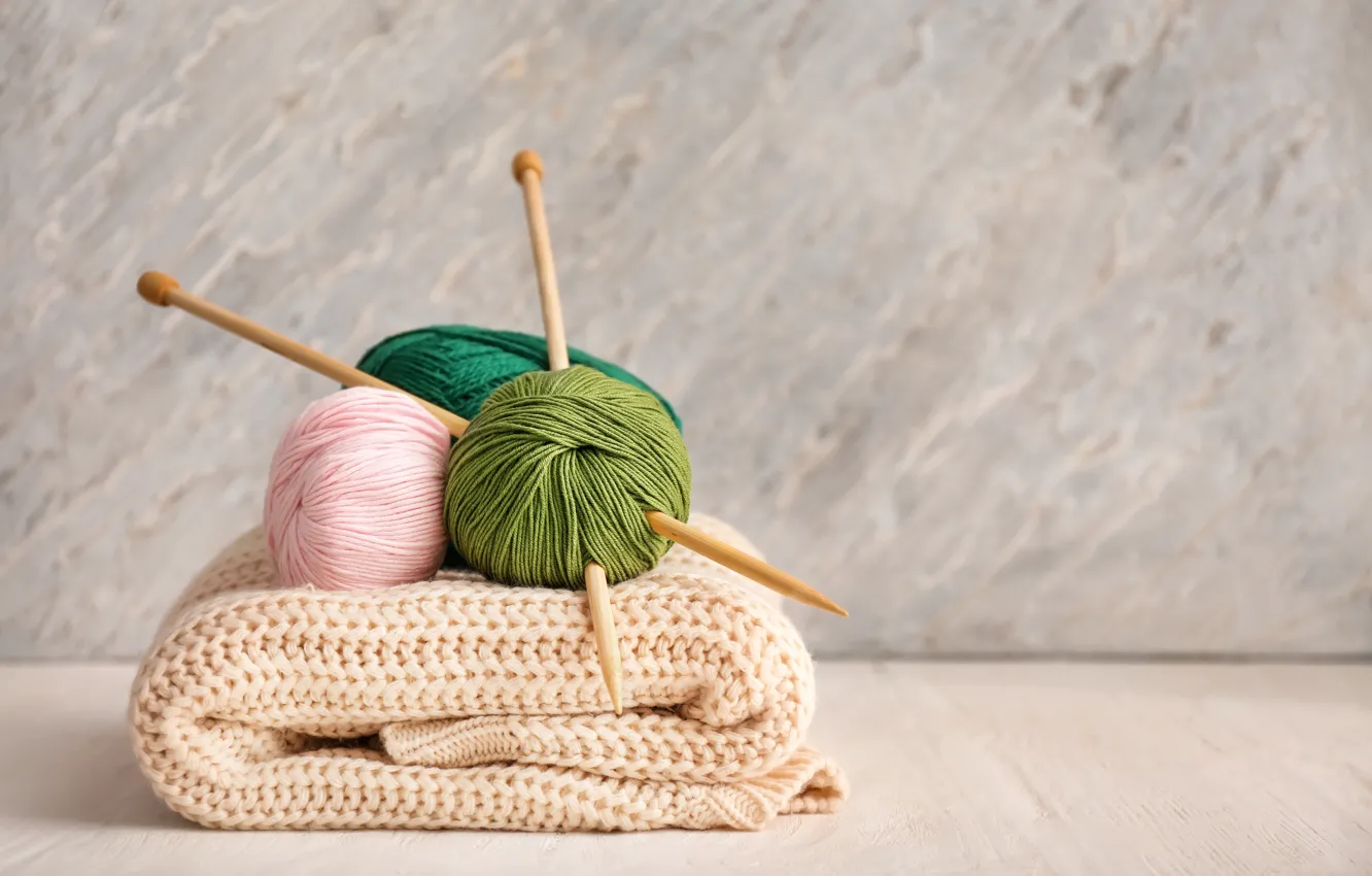 Фото обои тепло, спицы, вязание, пряжа, yarn