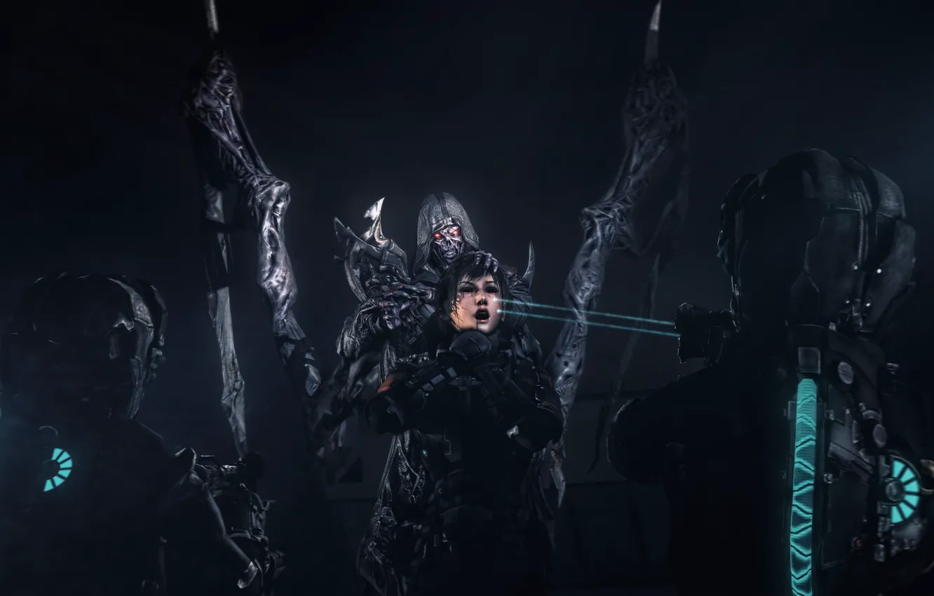 Фото обои монстр, заложник, suit, helmet