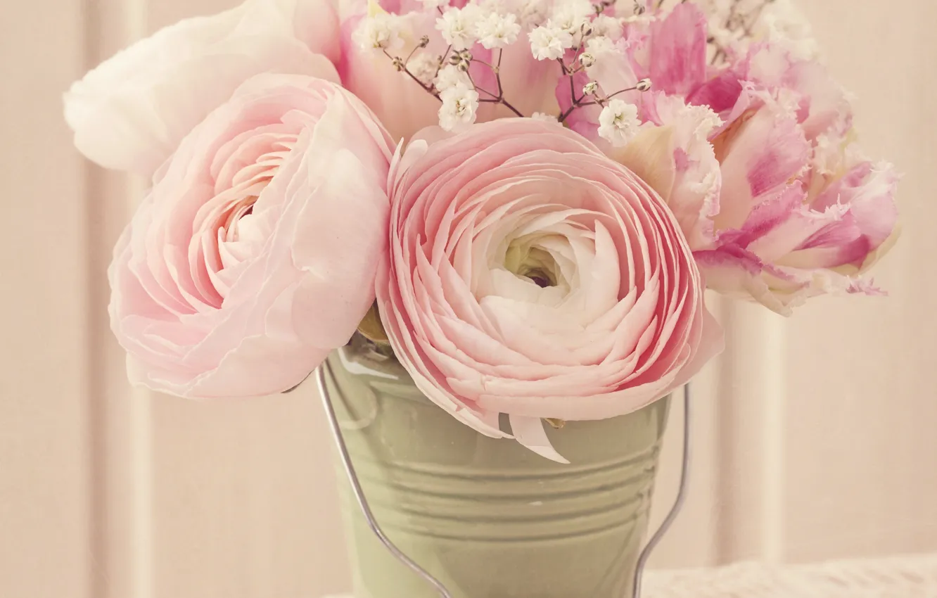 Фото обои розы, vintage, flower, style, pink, винтаж, bouquet, roses