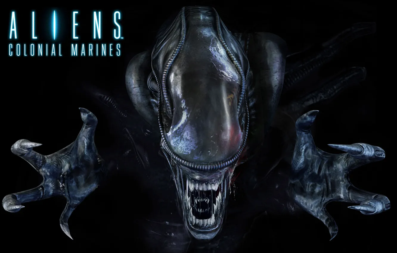 Фото обои монстр, зубы, Чужой, когти, Alien, слизь, икла, Инопланетян