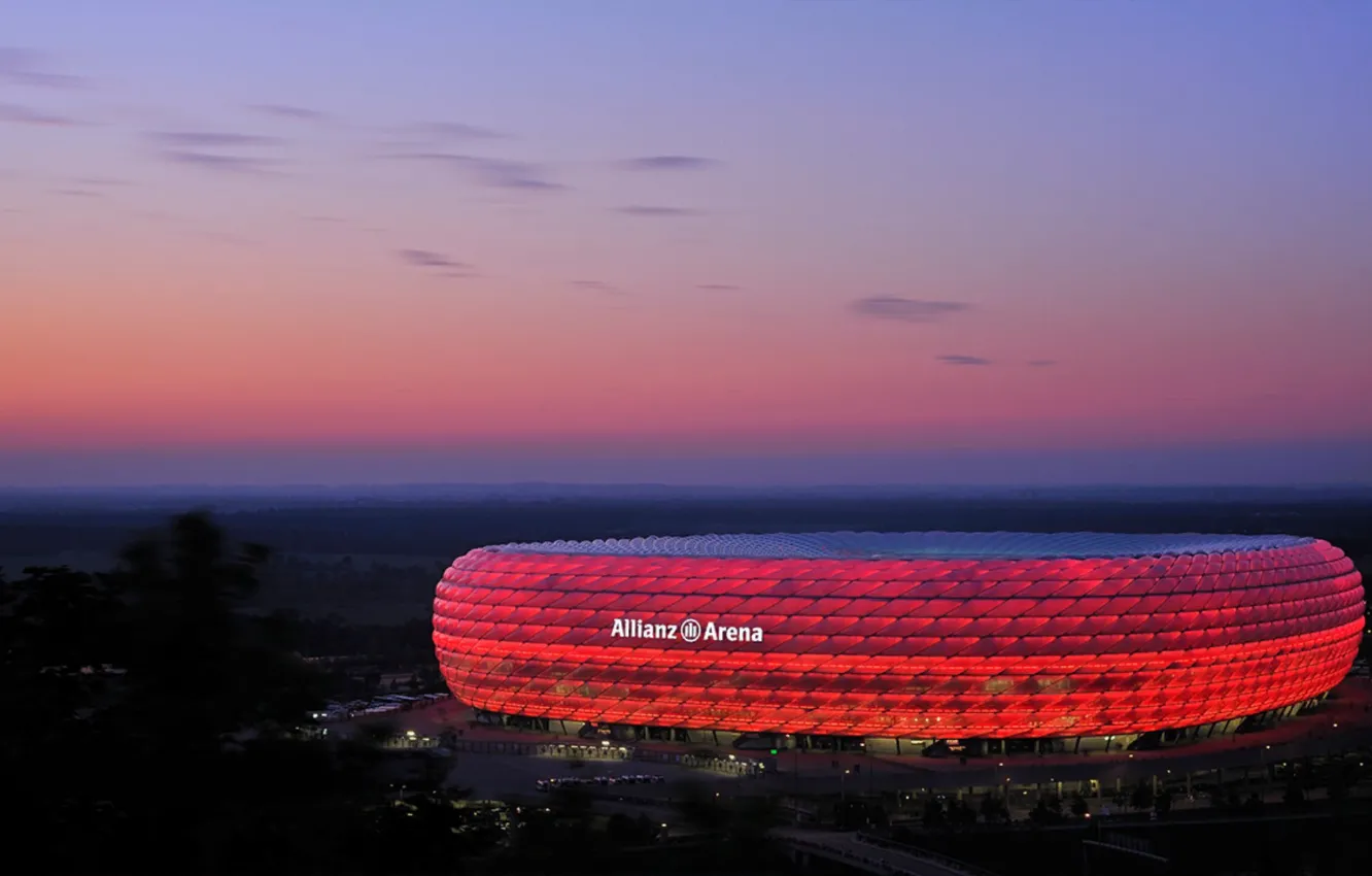 Фото обои Германия, стадион, bayern munchen, allianz arena, Бавария Мюнхен