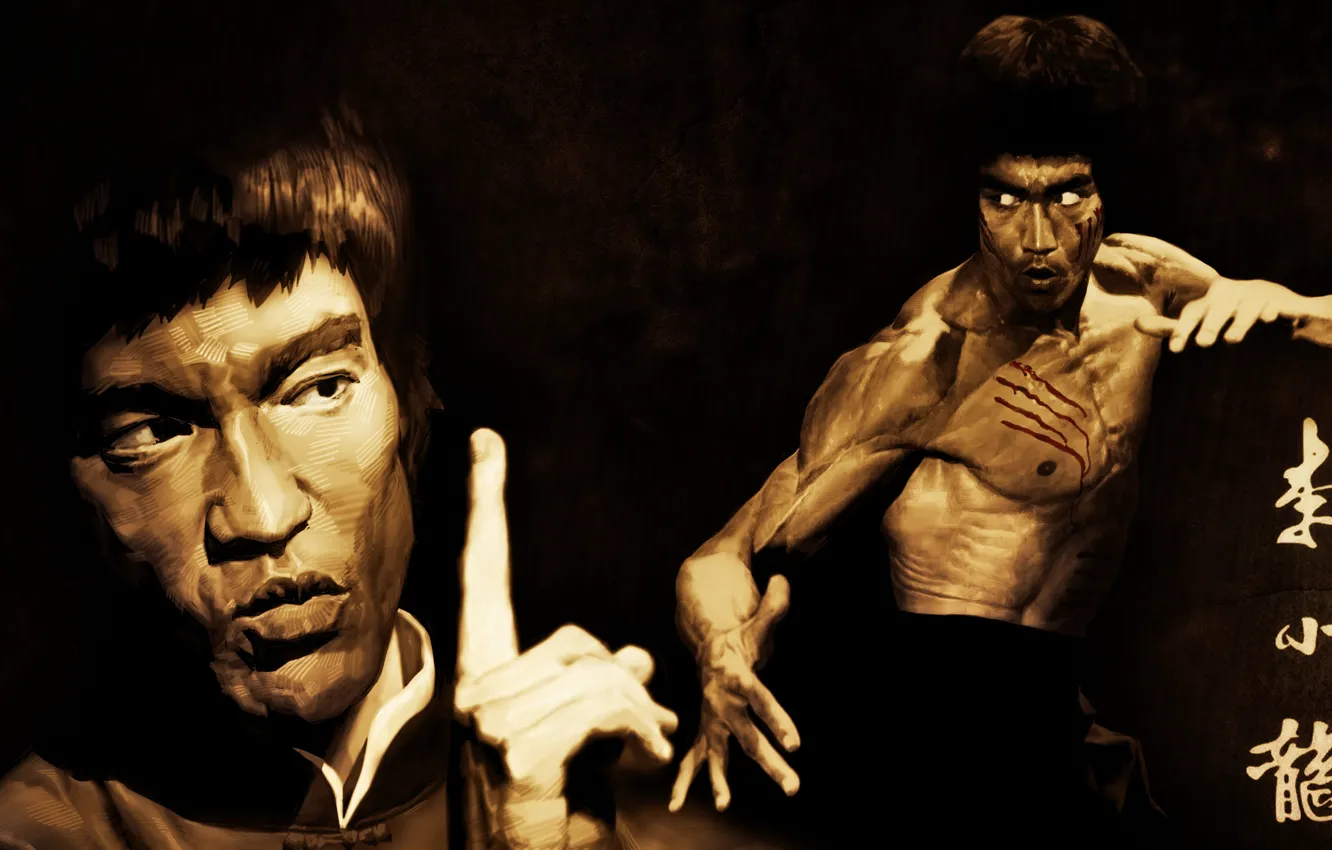 Фото обои Legend, Bruce Lee, Honnoror, jeet kune do