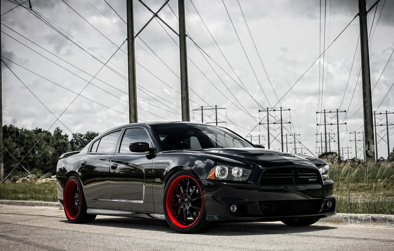 Фото обои Dodge, srt, Charger, Motoring