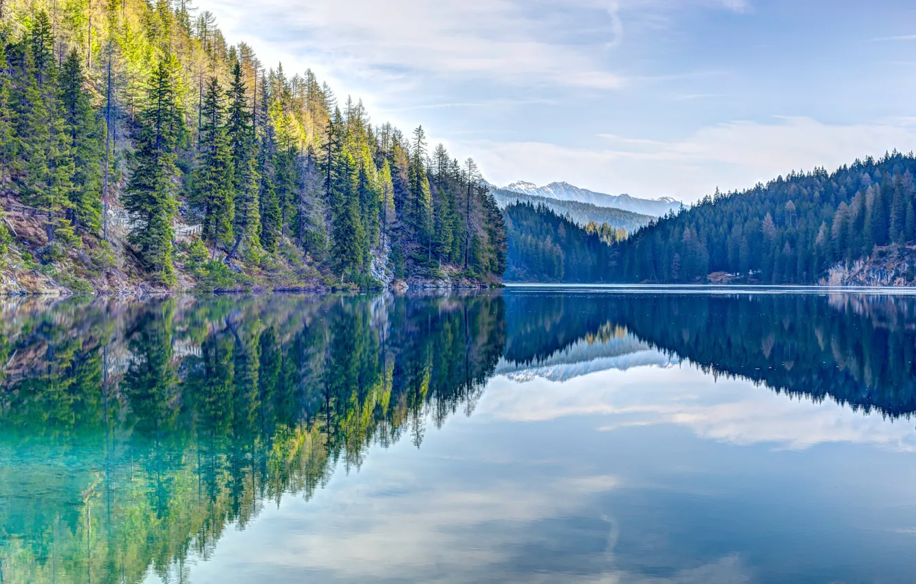 Фото обои горы, природа, озеро, красота, простор, водная гладь, Eberhard Grossgasteiger