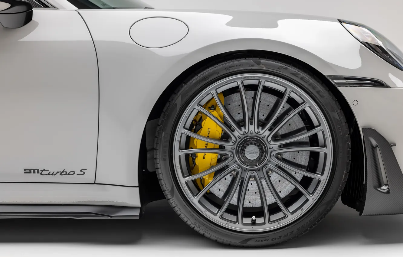 Фото обои тюнинг, спорткар, Porsche 911 Turbo S, 2025, Gunther Werks GW9 Turbo Aero, аэродинамический комплект