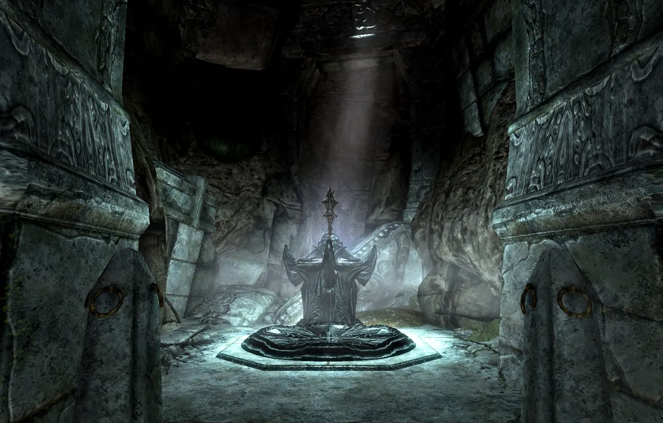 Фото обои оружие, skyrim, скайрим, Молаг Бал, даэдра