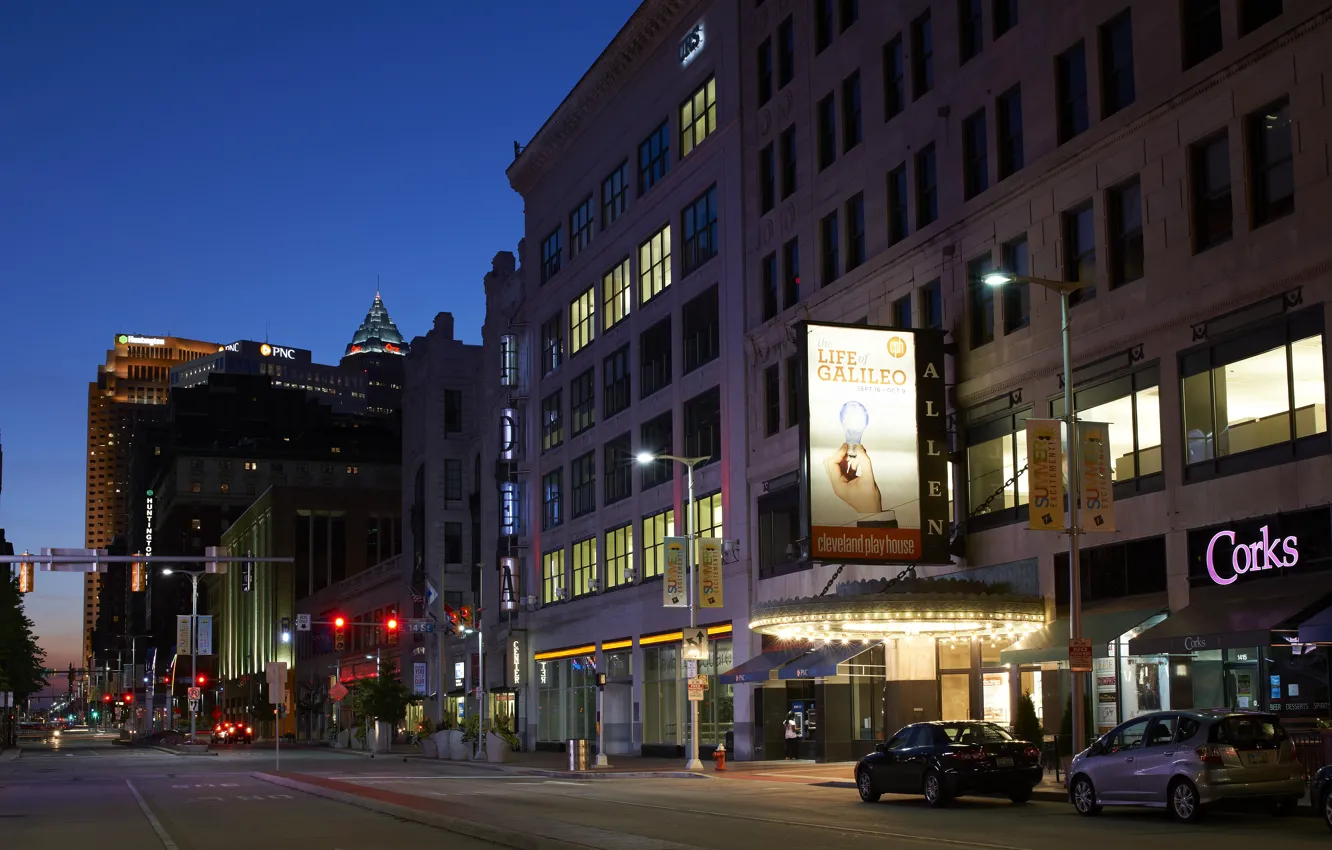 Фото обои city, город, USA, Кливленд, Ohio, Cleveland