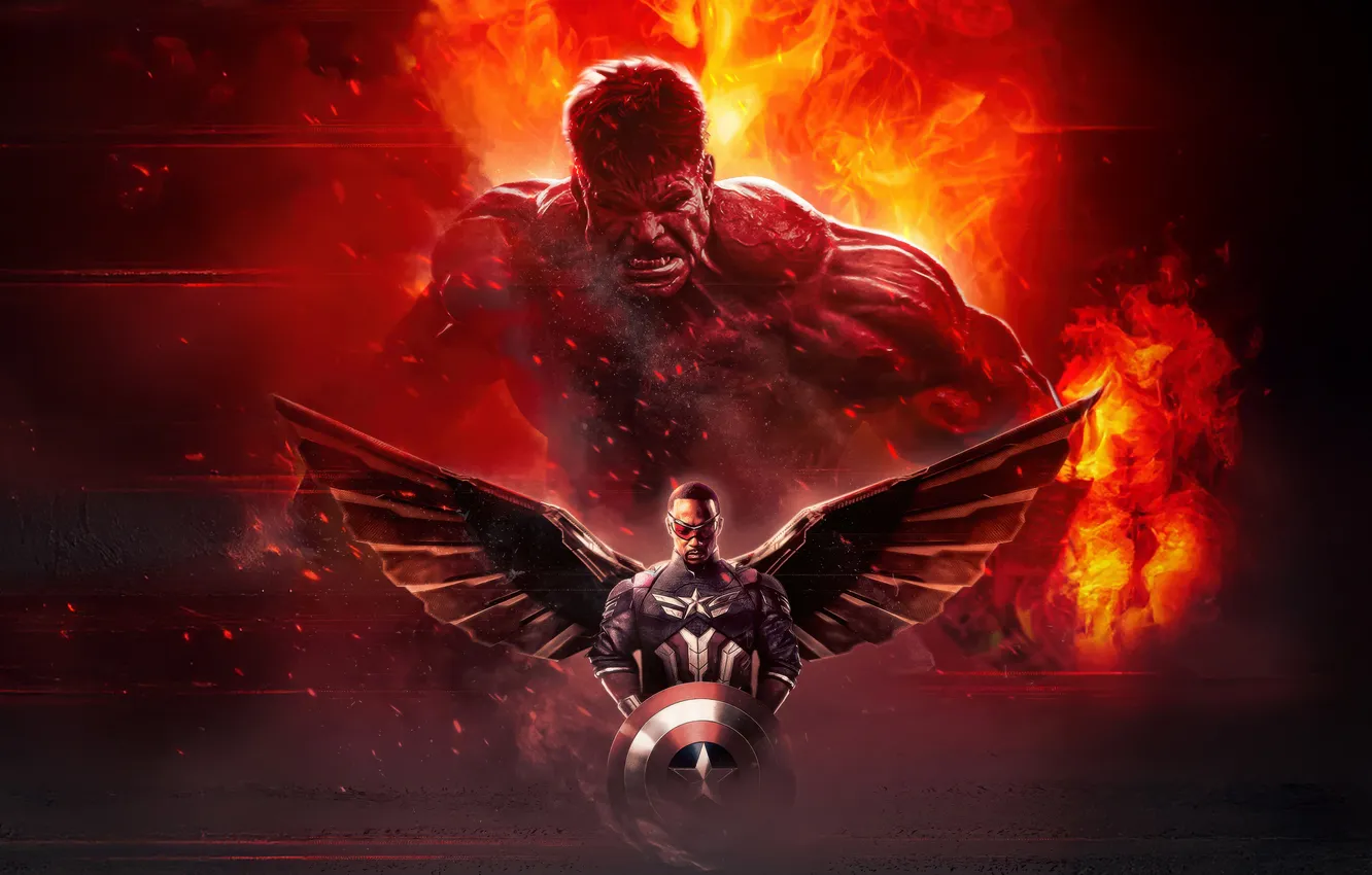 Фото обои фантастика, крылья, очки, костюм, щит, постер, комикс, MARVEL