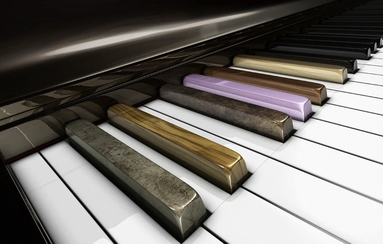 Фото обои клавиши, пианино, airena art
