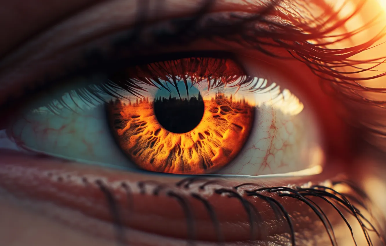 Фото обои eye, shadows, female