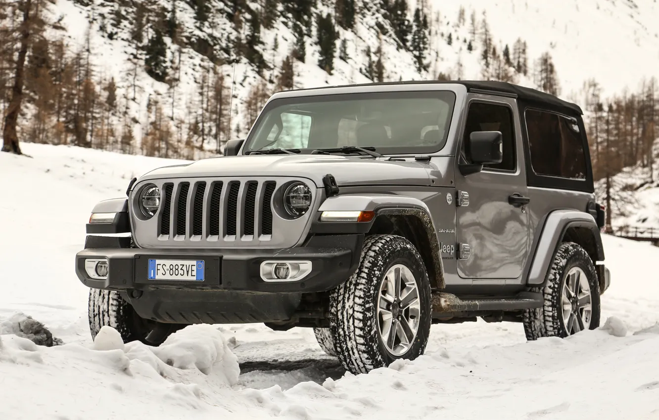 Фото обои Sahara, Jeep, Jeep Wrangler, 2019, Jeep Wrangler Sahara 2019