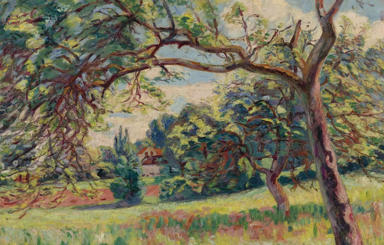 Фото обои картина, Пейзаж, импрессионизм, Арман Гийомен, Armand Guillaumin