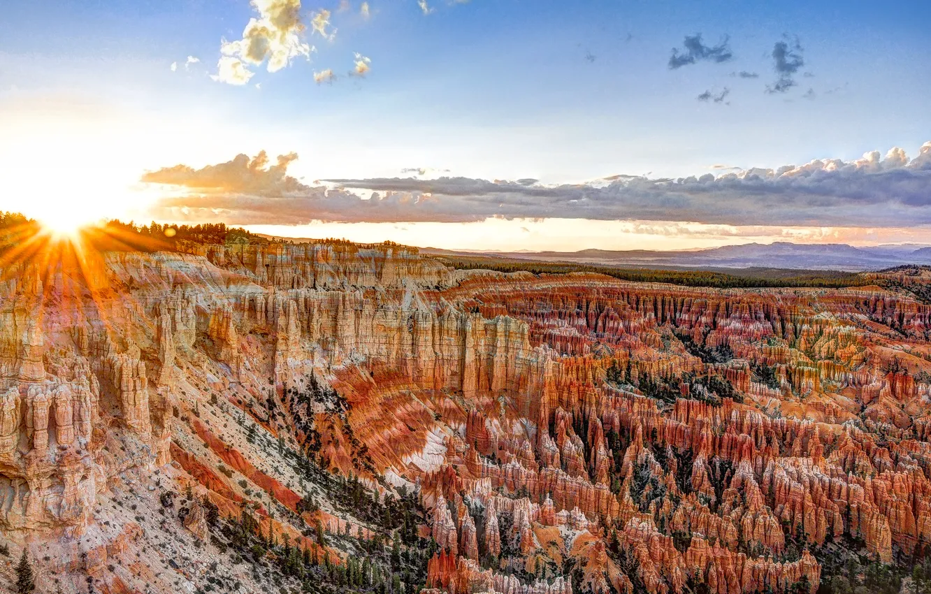 Фото обои USA, США, Bryce Canyon National Park, State Utah, Национальный парк Брайс-Каньон, Штат Юта