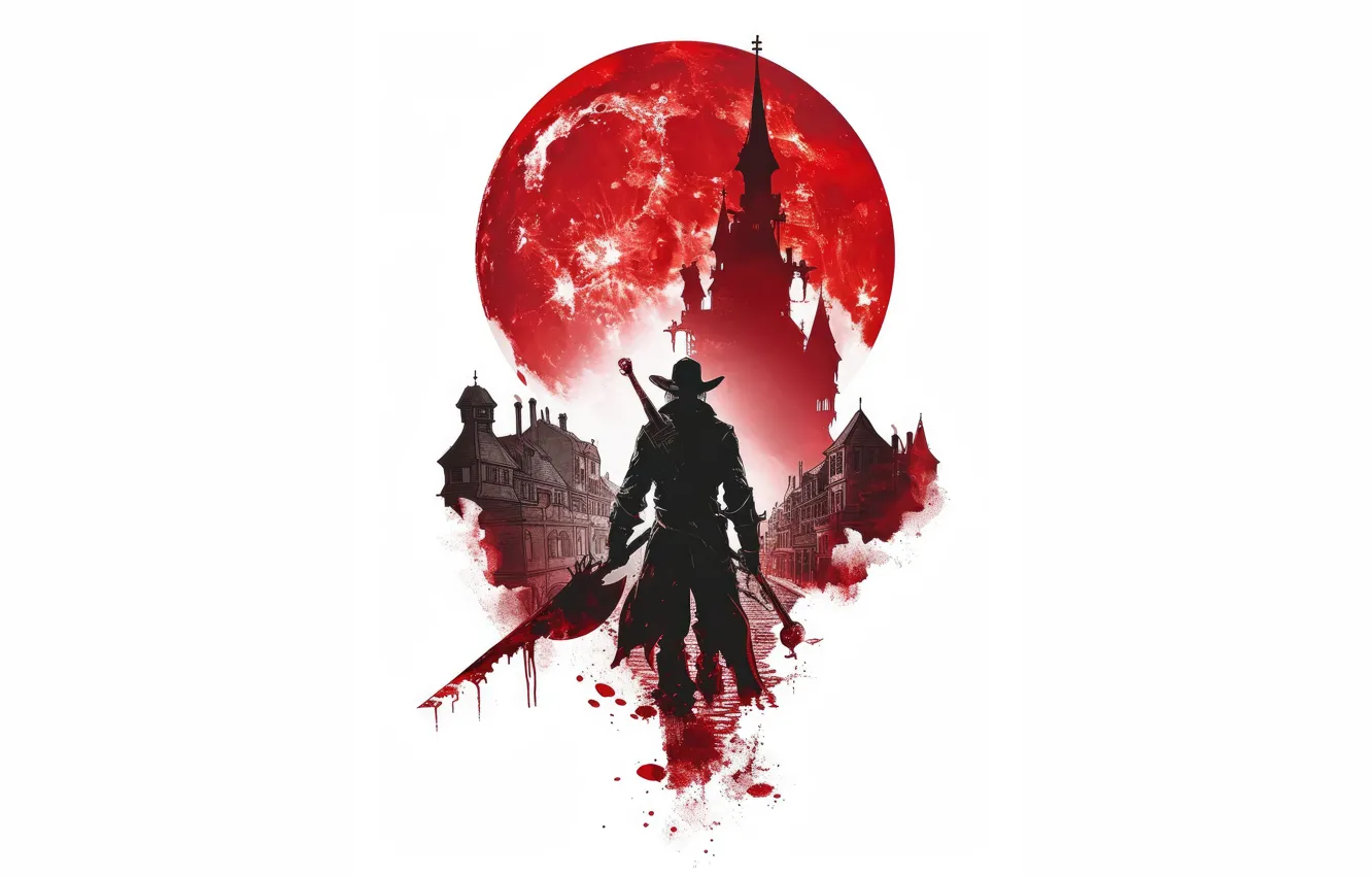 Фото обои men, Game, Bloodborne