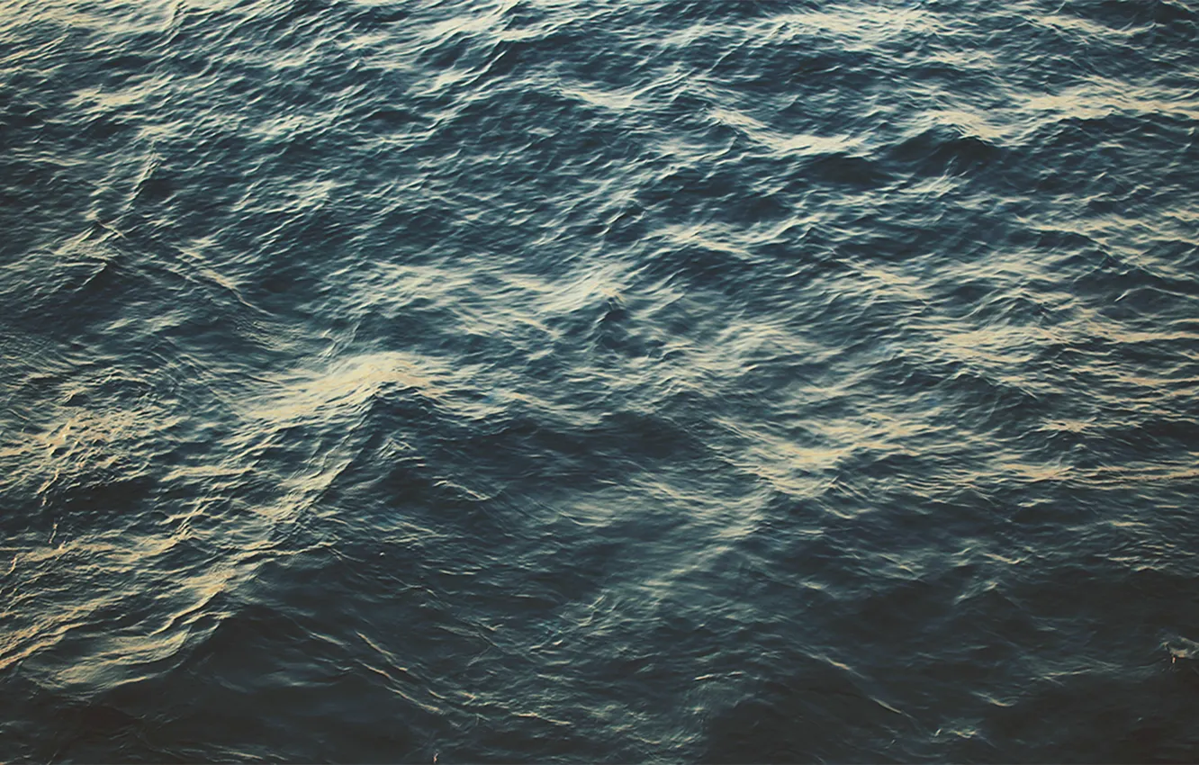 Фото обои waves, sea, ocean, water, water surface, deep sea, dark water