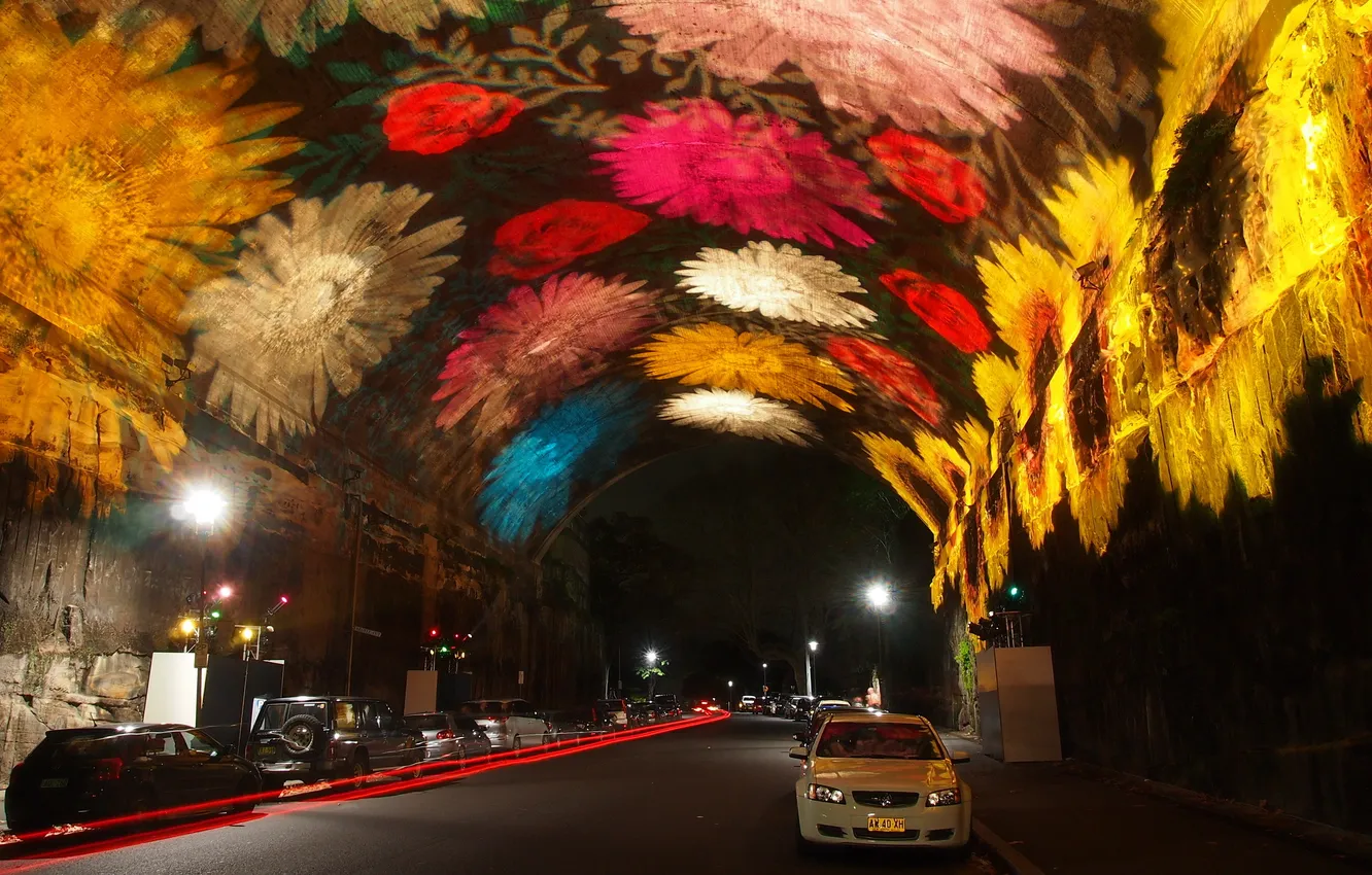 Фото обои Sydney, Vivid Festival, Argyle Street