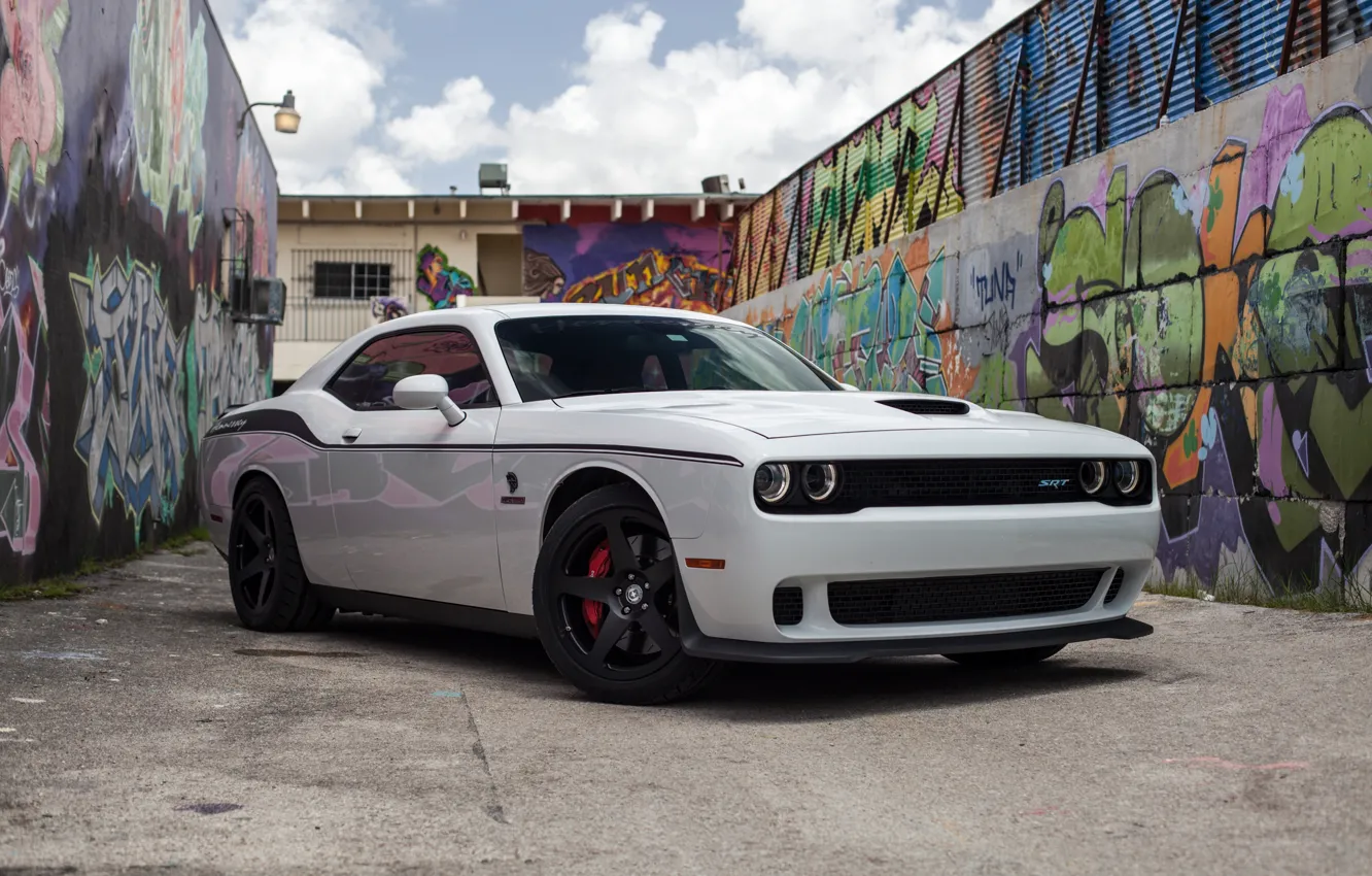 Фото обои Dodge, Challenger, Hellcat, SRT, HRE, on, 305M, Dodge Charger SRT Hellcat