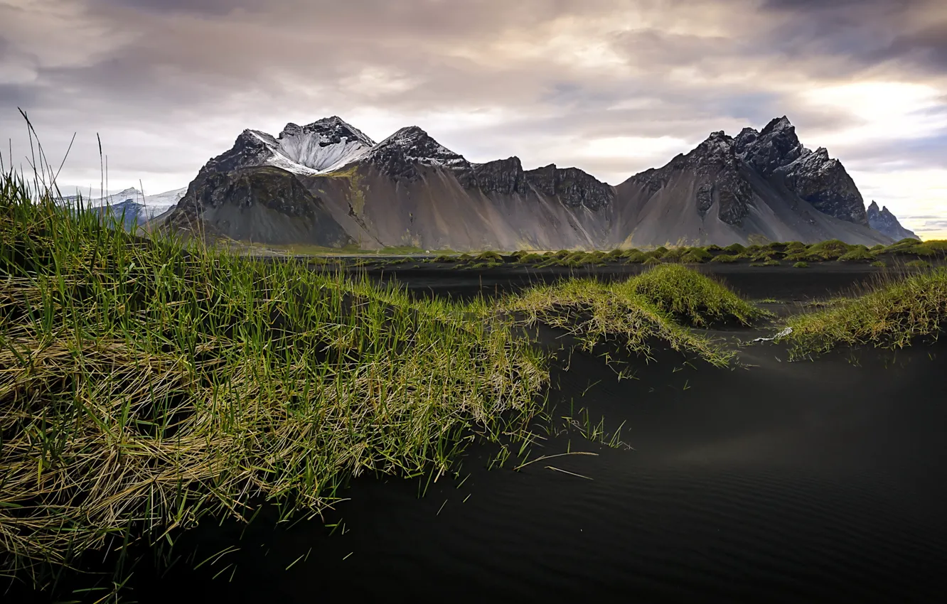 Фото обои mountain, Iceland, Vesturhorn