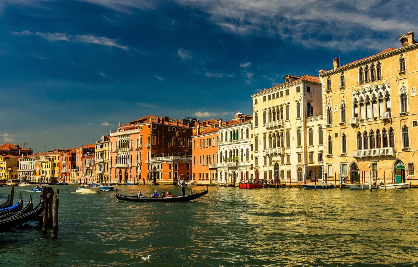 Фото обои Италия, Венеция, большой канал