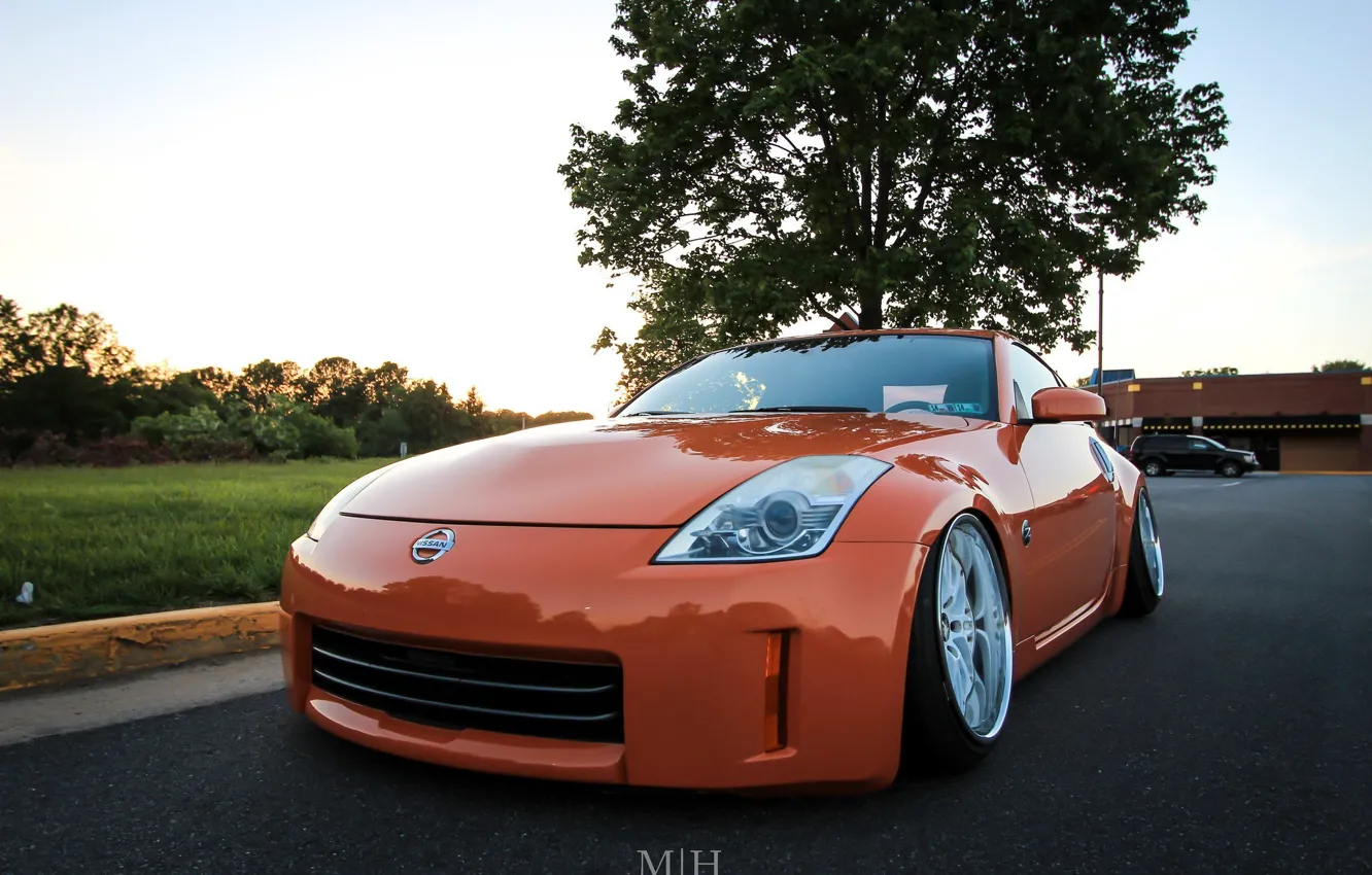 Фото обои nissan, 350z, japan, ниссан, jdm, tuning, custom, low